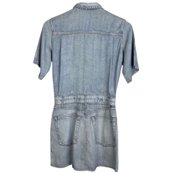 Rag and bone XS Miramar Tulip Dress Light
Wash Tencel Denim Look - Picture 9 of 14